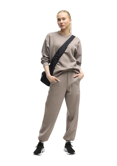 527503-81 Puma W Cloudspun Jogger Kadın Eşofman Altı Gri 527503-81