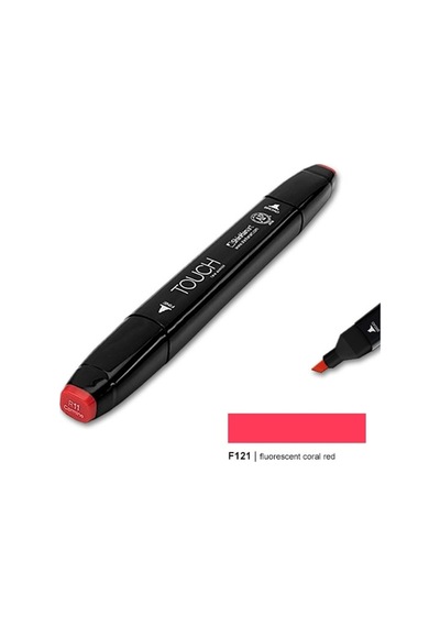 Touch Twın  Marker F121 Fluorescent Coral Red