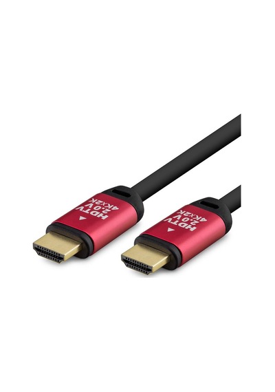 Hdmi 2.0 Kablo 4k 60 Hz Od 8.0 Mm 30 M Siyah Kırmızı Hdx2041 Evimdeyokyok