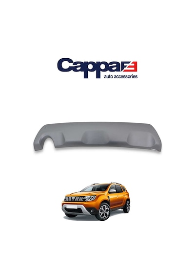 Cappafe Dacia Duster Arka Koruma Difüzör Mat Gri 2018 Ve Üzeri