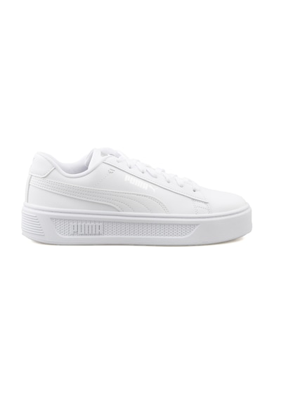 Puma Smash Platform Kadın  Beyaz / Gri Sneaker