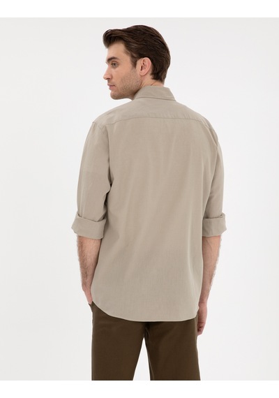 Pierre Cardin Erkek Haki Gömlek Desenli 50303388-vr027 Haki Pierre Cardin Erkek Haki Gömlek Desenli 50303388-vr027 Haki