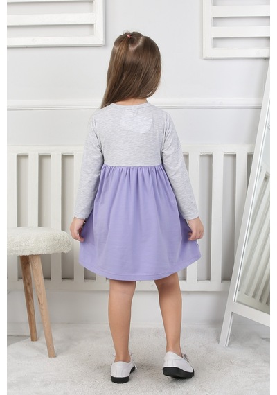 Kız Çocuk Elbise Cute Girl Lila