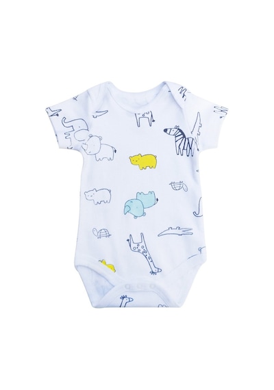 Owlishop Owli Bebek Body Kısa Kol Zoo Zoo Mint Yeşili