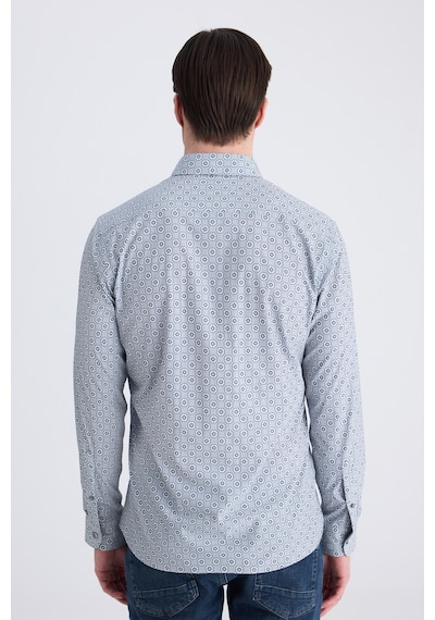 Twn Slim Fit Taş Baskılı Gömlek 4ec02ad072802 S01