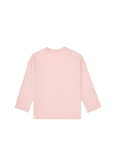 U.S. Polo Assn. Kız Çocuk Pudra Bisiklet Yaka Sweatshirt 50317921-VR042