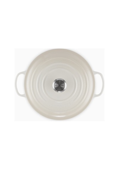 Le Creuset Yuvarlak Ikonik Lüks Döküm Tencere 28 Cm Krem