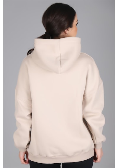 Sweetness Kadın Açık Bej Kapüşonlu Sweatshirt Açık Bej