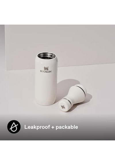 All Day Slim Soğuk Su Şişesi Termosu, 0.35 Litre, Krem