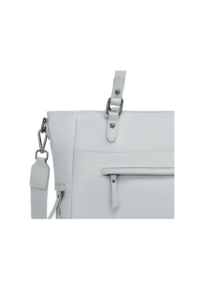Smart Bags Twill Dimi Kumaş Kadın Omuz Çantası 3323 Gri
