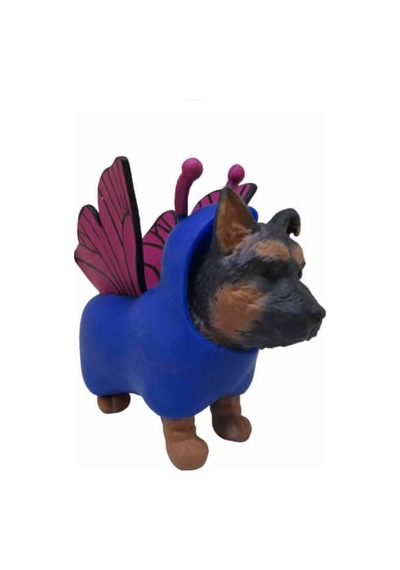 Dress Your Puppy Kostümlü Esneyen Figürler Köpek Kelebek Alman Ku