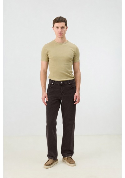 Antioch Regular Fit Erkek Jean Koyu Kahve