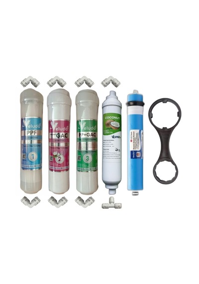 Su Arıtma Cihazı Veluda İnline Filtre Takımı 5'li Set
