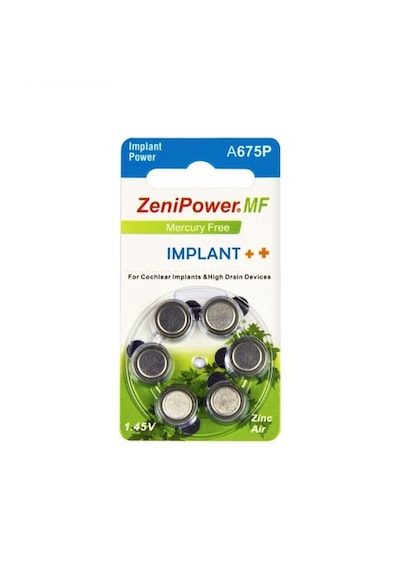 Zenipower İmplant İşitme Cihaz Pili 5 Paket 30 Adet Kulaklık Pili