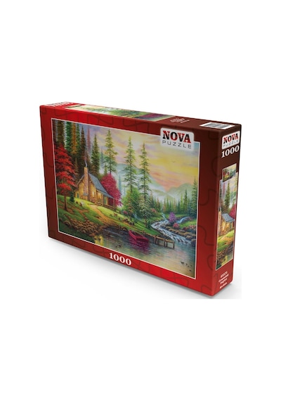 Nova 41075 - 1000 Parça Ormandaki Dağ Evi Puzzle