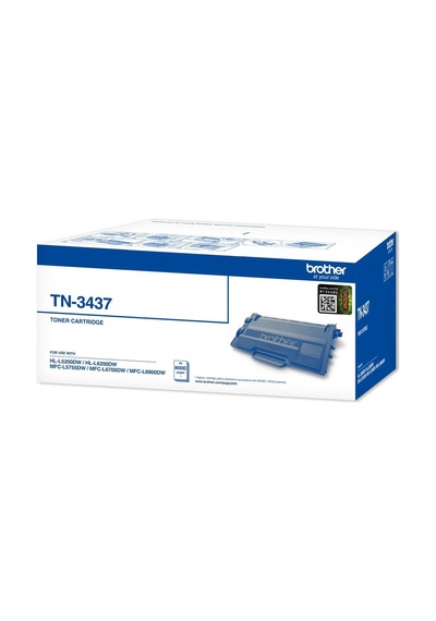 Brother Tn-3437 8.000 Sayfa Black Siyah Toner Hl-l5100 Hl-l5200dw Hl-l6200dw Kdo