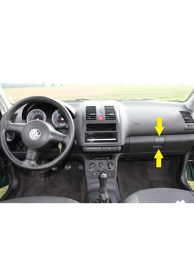 Vw Polo 6n2 Torpido Gözü Kapağı Mandalı 2000-2002 Abs Plastik 6n0857131 Siyah