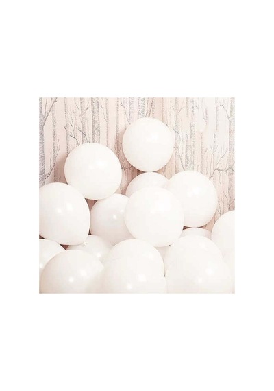 Fuşya Beyaz Pembe Balon 20 Adet 418