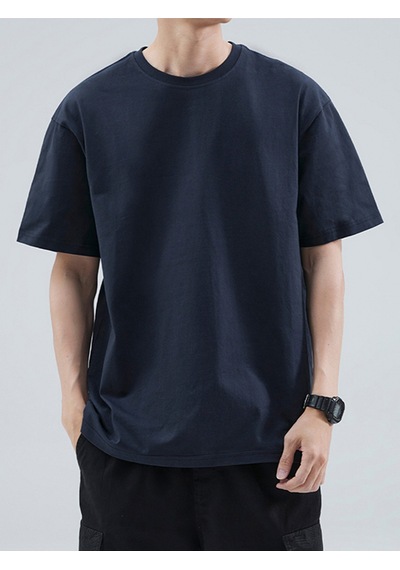 Uyguntarz Unisex Basic Model 5'll Tshirt Lacivert