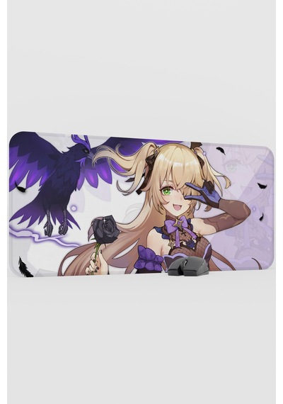 Fischl Genshin Impact Anime Gacha V5 - 90x40 Xxl Gaming Mouse Pad Fare Altlığı