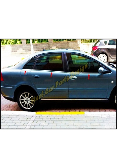 Ebal Otomotiv Citroen C5 Krom Cam Çıtası 6 prç. 2004-2008 Arası P. Çelik
