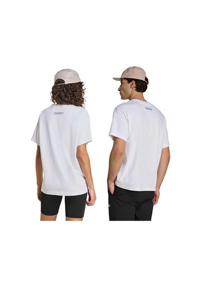 Adidas U Terrex Rocks G T Unisex Outdoor Tişörtü Kb9625 Beyaz