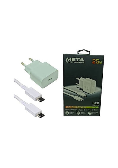 Meta Mp2510bcc 25w Pd& Type-c To Type-c Kablo