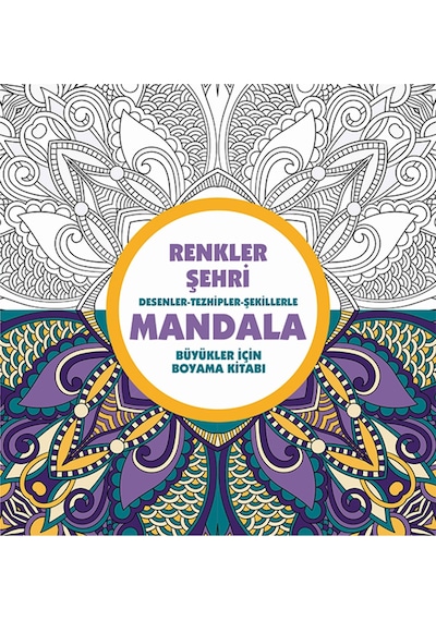 Çizgiler Şehri-mandala, Renkler Şehri-mandala Ve Sükunet Şehri Mandala Seti