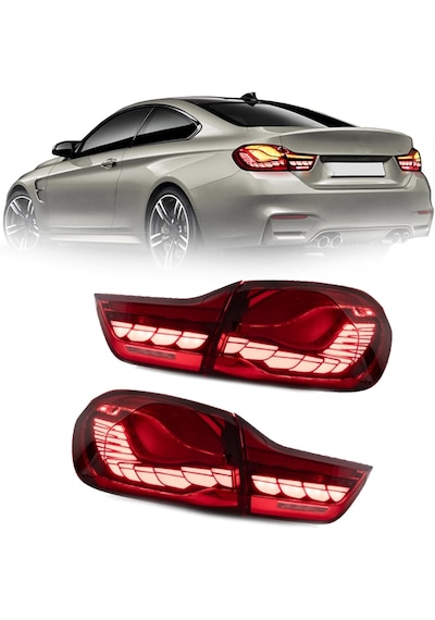 Bmw F32 2014.2020 Kırmızı Gts Dragon Ledli Arka Stop Lambası