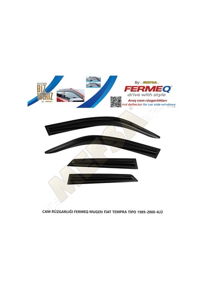Cam Rüzgarlığı Fermeq Mugen Fiat Tempra Tipo 1989-2000 4lü