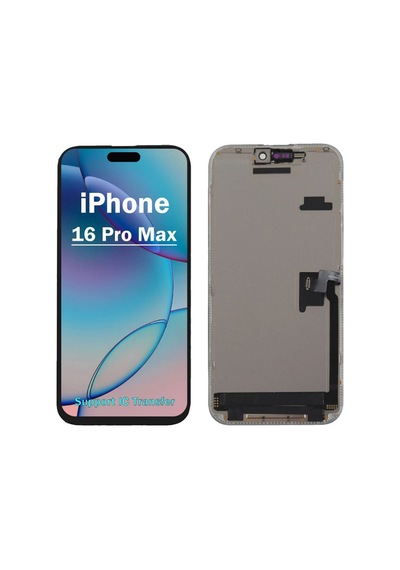 Apple iPhone Uyumlu 16 Pro Max Oled 120hz Ön Oled Ekran Dokunmatik Sıvı Bandı Kırılmaz Tamir Seti Set