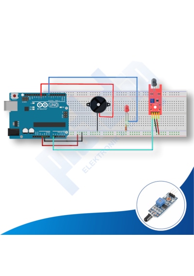 Arduino İle Uyumlu Alev Ateş Algılama Full Projesi - Demonte No:4