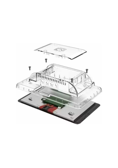 Raspberry Pi 4 Şeffaf Abs Dokunmatik Ekran Kutusu
