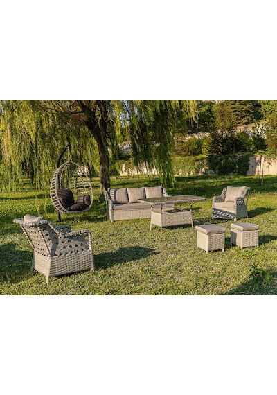 Rattani Lupa Eslem Rattan Bahçe Mobilyası 3+1+1 Puf Ve Salıncak Dahil" Masalı Garantili Bej Rattani Lupa Eslem Rattan Bahçe Mobilyası 3+1+1 Puf Ve Salıncak Dahil" Masalı Garantili Bej