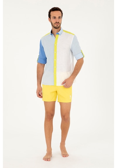 U.s. Polo Assn. Erkek Sarı Deniz Şortu 50282927-vr044 Sarı