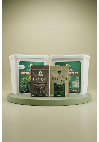 Seedling Peat 7.5 L 2 Adet + Jeotop Leonardit Ve Organik Gübre Paketi