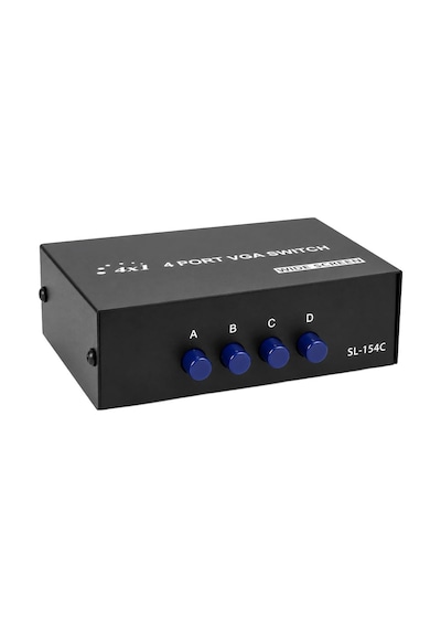 Powermaster Pm-20014 4 Port Vga Switch Manuel Geçiş Kutusu