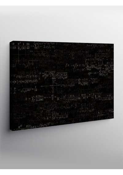 Kanvas Tablo Matematik Ve Kara Tahta