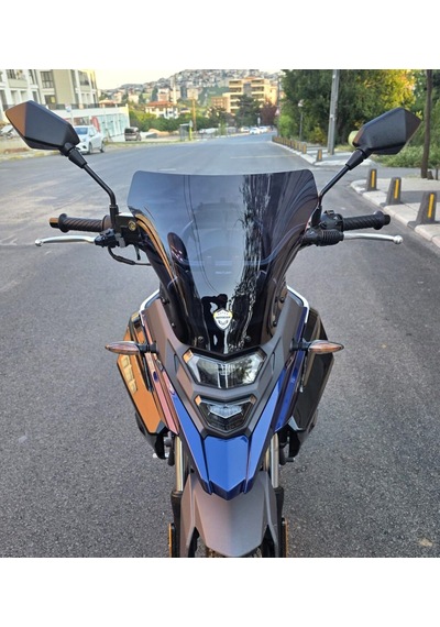 Motocam Sym Nht 200 Ön Cam 2023-2026 Model 30cm Siyah Renkli 4mm Sportif