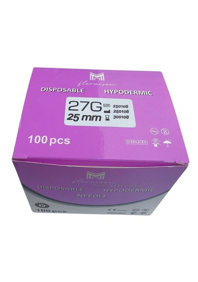 Mezoterapi İğne Ucu 27g 25mm 100 Adet / Kutu