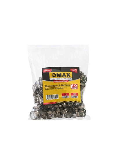 Dmax Dmx2300 Hortum Kelepçe 8-13x8 Mm 100 Adet 8 x 13 MM