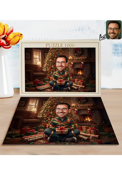 Bk Gift Kişiye Özel Erkek Yılbaşı Karikatür Tasarımlı 1000 Parça Profesyonel Puzzle-7, 1000 Puzzle, Yeni Yıl Hediyesi, Yılbaşı Hediyesi Kobitmeyencom3