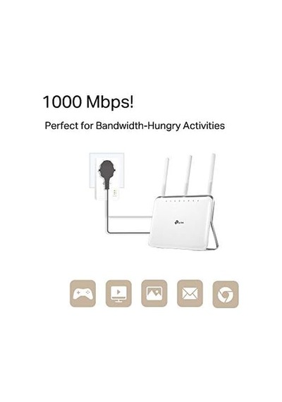 Tl-pa7017p Kıt, Av1000 Gigabit Passthrough Powerline Başlangıç Kiti