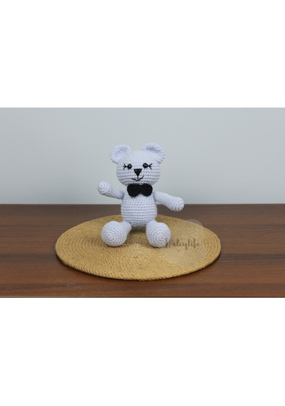 Aleylife Amigurumi Ayıcık Bebek Açık Mavi