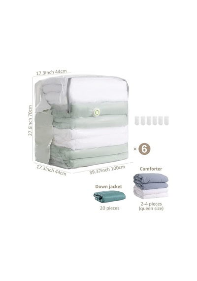 Beyyine Home Büyük Boy 80cm X 100cm X 50cm Küp Vakumlu Hurç & Vakumlu Poşet & Yorgan&battaniye&yastık&elbise Çok Renkli