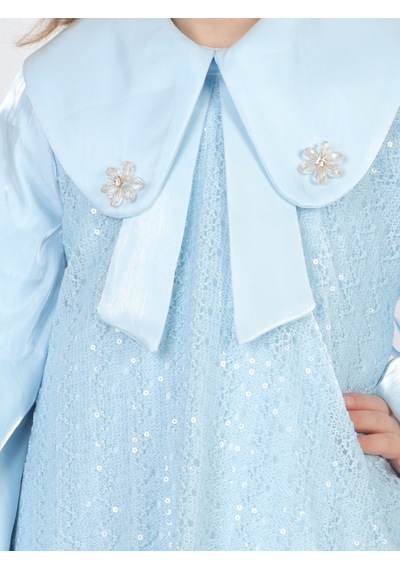 Xo Kids Kız Çocuk Elbise 2-6 Yaş 26471 MAvi