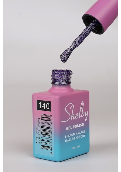 Shelby 10 Ml. A140 Renkli Işıltılı Kalıcı Oje