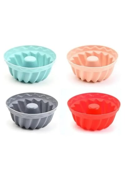 6'lı Silikon Muffin Kek Kalıbı Küçük Boy,Yapışmaz,Esnek,Yıkanabilir