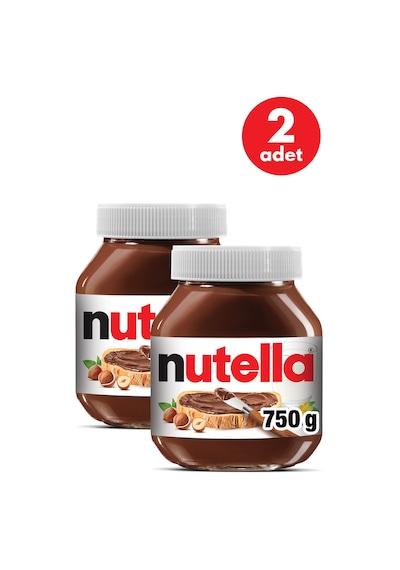 Nutella Kakaolu Fındık Kreması 750 Gr - 2 Adet