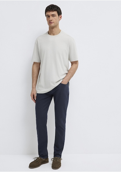 Mavi - Gri Basic Tişört 0613466-70077 Gri